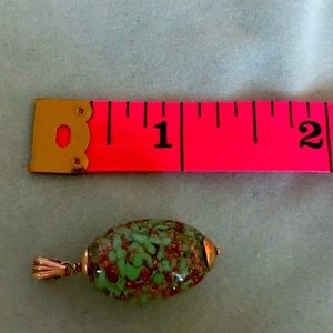 14k gold murano pendant